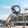 Скульптура Барса в городе Алмата